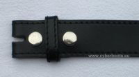 Wechselgürtel schwarz mit Ziernaht