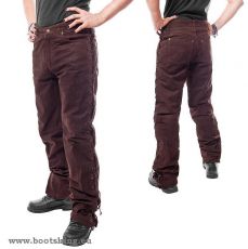 Schnrlederhose Nubuck braun