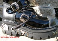 New Rock Boot Malreaux schwarz glnzend