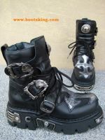 New Rock Boot Mundi schwarz / silbern