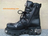 New Rock Boot Mundi schwarz / silbern