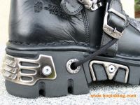 New Rock Boot Mundi schwarz / silbern