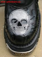 New Rock Boot Luke schwarz / silbern