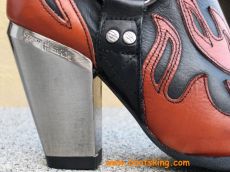 New Rock Westernstiefel Amidala schwarz / orange