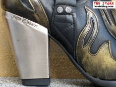 New Rock Westernstiefel Amidala schwarz / gold
