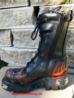 New Rock Boot Boba black / red / silver