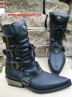 New Rock Boot Revan schwarz / schwarz