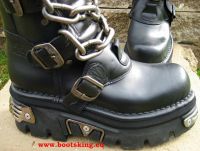 New Rock Boot Plagueis schwarz erhht