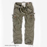 Premium Vintage Hose oliv grn gewaschen