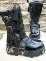 New Rock Boot Ackbar schwarz/schwarz glnzend