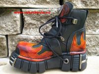 New Rock Boot Norfolk schwarz / rot