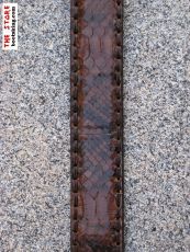 Sendra Grtel aus braunem Python Leder