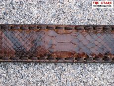 Sendra Grtel aus braunem Python Leder