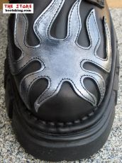New Rock Boot Terminator schwarz / silbern