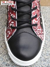 New Rock Schuh Parsa schwarz rot weiss