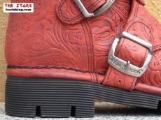 New Rock Boots Cyril punziert rot