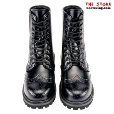 10 Loch Ranger in Budapester Style schwarz