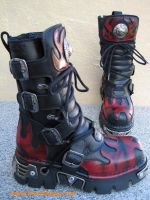 New Rock Boot Skywalker black / dark-red