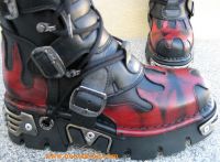 New Rock Boot Skywalker schwarz / dunkelrot