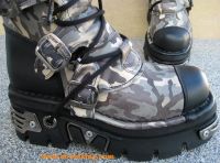 New Rock Boot Watto camouflage / schwarz