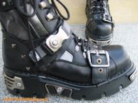 New Rock Boot Baros schwarz / silbern