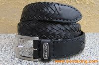 Sendra Gürtel schwarz geflochten