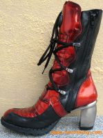 Andamane schwarz / rot glnzend