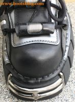 New Rock Boot Rhineheart schwarz / silbern