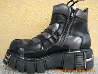 New Rock Boot Pankor schwarz / silbern