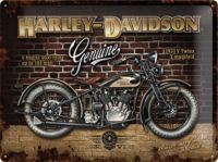 Harley Davidson Blechschild Brick Wall