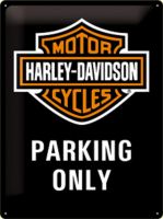 Harley Davidson Blechschild Parking Only