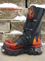 New Rock Boot Skywalker schwarz / rot-gelb