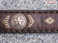 Sendra Belt brown with Concas and lavishly Decorations