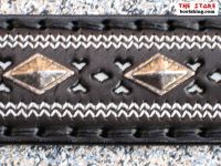 Sendra Grtel schwarz mit aufwendigen gestickten Verzierungen