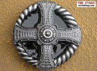 Pagan Gürtelschnalle Cross & Rope black