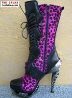 Marzia schwarz Leopard pink