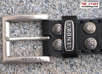 Sendra Grtel schwarz mit aufwendigen geflochtenen Verzierungen