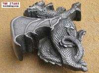 Pagan Grtelschnalle Dragon uncoloured
