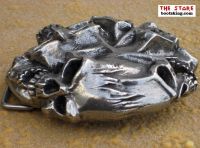 Alchemy Grtelschnalle Gestalt Skull