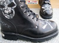 New Rock Boot Corrado schwarz silber