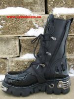 New Rock Boot Skywalker schwarz / schwarz glnzend