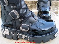 New Rock Boot Skywalker schwarz / schwarz glnzend