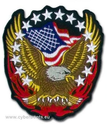 Patch zum Aufbügeln oder Aufnähen Deutschland mit Adler - klein, 2