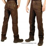 Lederhose Nubuck braun