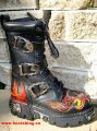 New Rock Boot Boba black / red / silver