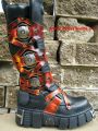 New Rock Boot Tank schwarz / rot