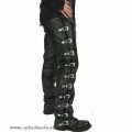 Leatherpants Buckles Nappa black