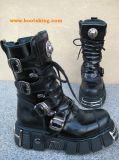 New Rock Boot Watto schwarz glnzend / schwarz