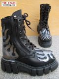 New Rock Boot Terminator schwarz / silbern