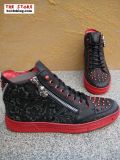 New Rock Schuh Pares schwarz rot